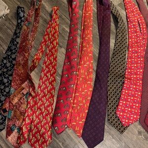 Luxury tie lot / 10 luxury ties in total -  / CELINE / ARMANI
